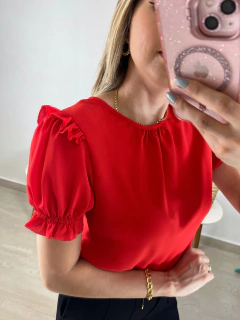 Blusa Crepe Vermelha - comprar online