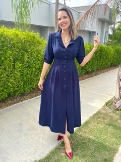 Chemise Aurora - Azul Marinho na internet