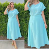 Conjunto Saia e Blusa Alfaiataria Verde Água