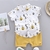 Camisa e calça de manga curta com estampa de pirâmide infantil