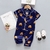 Pijama de lapela e calça com estampa de urso - comprar online