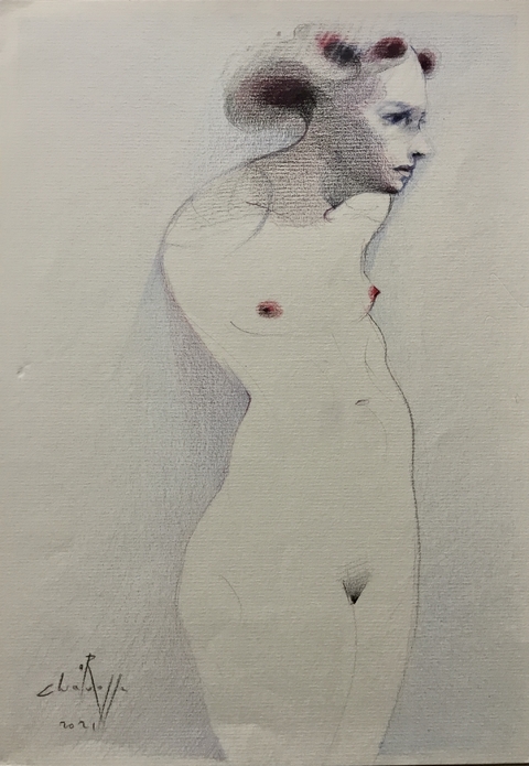 Sin título - Osvaldo Chiavazza, Dibujo