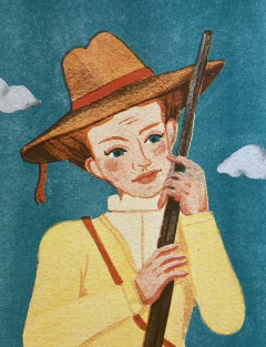Villana 1- Maricel Rodriguez Clark, print - comprar online