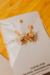 Brincos Flor de Lótus com Strass