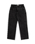 JEANS PANTS LOGO LINE WASHED BLACK