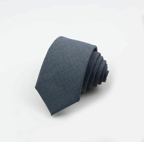 Gravata EM LINHO - ESSENTIAL CINZA GRAFITE