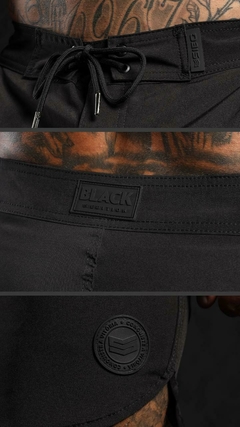 Bermuda boardshort classico preto black edition Sieg