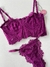 Conjunto Melinda sem bojo com aro Rosa Fúcsia (roxo)