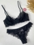 Conjunto Milena renda antiga sem bojo com aro Preto na internet
