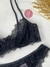Conjunto Milena renda antiga sem bojo com aro Preto - comprar online
