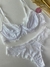Conjunto Milena renda antiga sem bojo com aro Branco