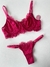 Conjunto Betina Pink sem bojo calcinha de regulagem