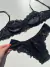Conjunto Elisa preto sem bojo com aro