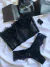 Conjunto preto Meia Lua sem bojo com aro - Clube da Lingerie