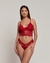 Conjunto mini corset Mariah vermelho divino com cinta liga - comprar online