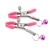 Kit Plug Anal Pompom, Tiara de Orelha, Grampos para Mamilos e Laço