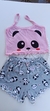 BABY DOLL URSO COM SHORT CINZA - comprar online