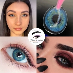 Lente de Contato Azul Russo