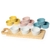 Kit Petiscos Porções Ramequins 50ml Porcelana Tabua Madeira na internet