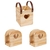 Kit Porta Talheres Alça De Couro + 2 Porta Guardanapos Mesa