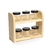 Porta Temperos De Cozinha Com 6 Potes De Vidro Com Tampa - comprar online