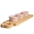 Kit Petiscos Porções Ramequins 50ml Porcelana Tabua Madeira na internet