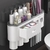 Magnetic Adsorption Toothbrush Holder Waterproof Storage Box 2/3/4 Cup Toothpast - loja online