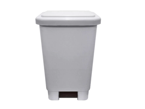 LIXEIRA 50 L C/ PEDAL BRANCA CAIXAPLAST