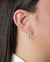 Argolinha oval texturas prata - comprar online