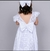 Vestido Infantil Luxo Poá Branco - comprar online