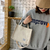 bolsa de ombro de mão de lona feminina casual