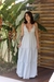 Vestido Longo Arraial Azul Bebê - comprar online
