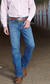Calça jeans masculina Sel Western bootcut médium Blue - comprar online