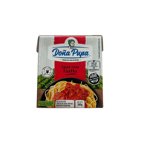 Salsa lista Filetto - x 340 grs. - Doña Pupa