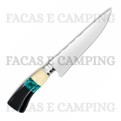 Faca Personalizada de 7" Aço Inox Resina Verde na internet