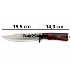 Faca Personalizada com Cabo Detalhado de Madeira - comprar online