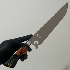Faca Maçom 10" Cabo Híbrido Preto