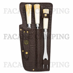 Kit Churrasco 10" Cabo De Osso na internet