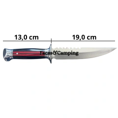 Faca ''U.S.A'' Fulltang Cabo De Madeira E Aço Inox - comprar online