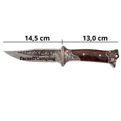 Faca Fulltang Esculpida Em Resina e Aço Inox - comprar online