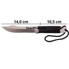 Faca Tática Esportiva Paracord Fulltang - comprar online