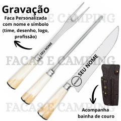 Kit Churrasco 10" Cabo De Osso