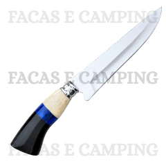 Faca Personalizada de 7" Aço Inox Resina Azul na internet