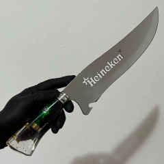 Picanheira 10" Baletão Heineken Com Folha De Ouro