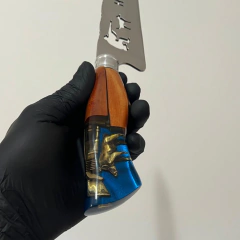 Faca 8'' Hunter Cabo Híbrido Azul na internet