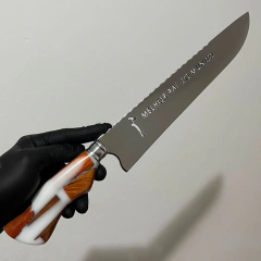 Faca 10'' Aço Inox Melhor Pai Do Mundo