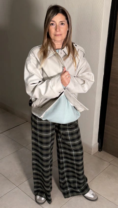Imagen de Campera cuero gris
