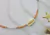 Choker cristais 3x4mm - salmão e nude ajustável - comprar online