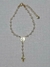 Pulseira Terço Pérolas 4mm Folheado Ouro 18k. - comprar online