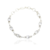 PULSEIRA DE PRATA OVAL CRISTAL